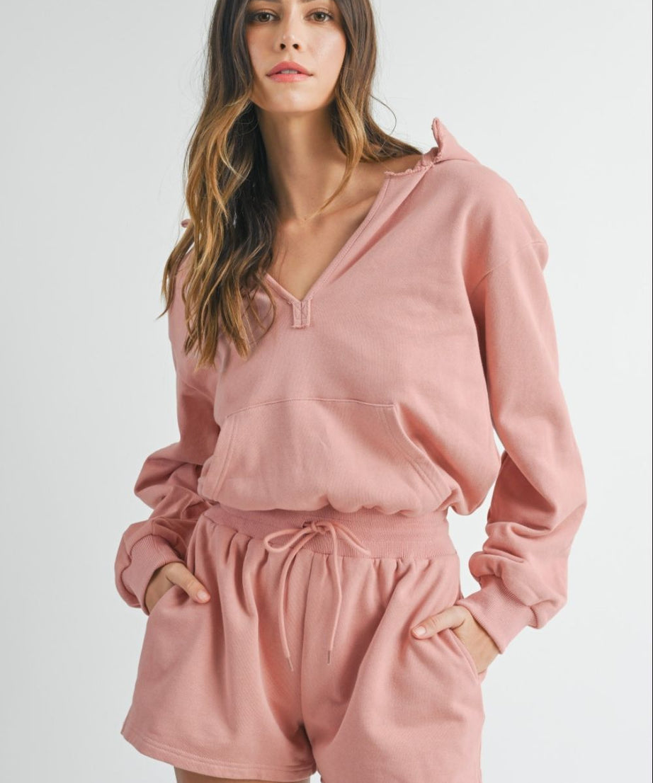 MABLE French Terry Hooded Romper