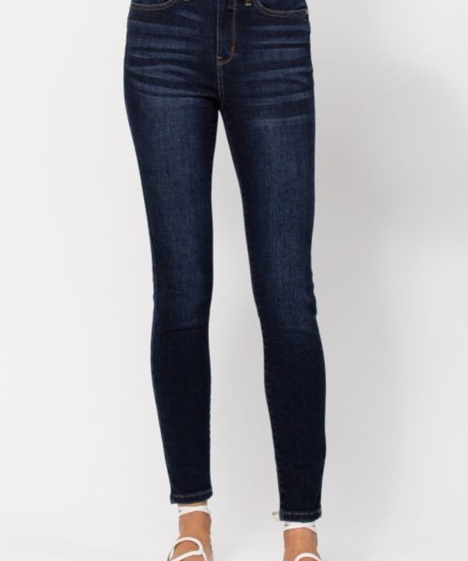 Judy Blue Full Size High Waist Handsand Skinny Jeans