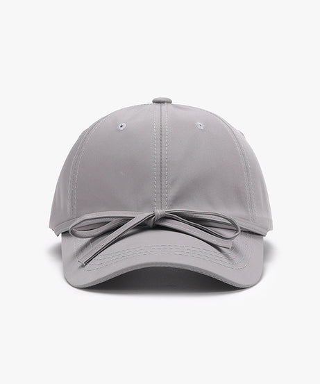 Tied Bow Cotton Baseball Cap